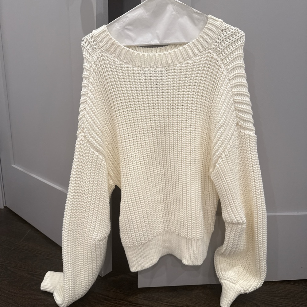 Banana Republic Cream Knit Sweater